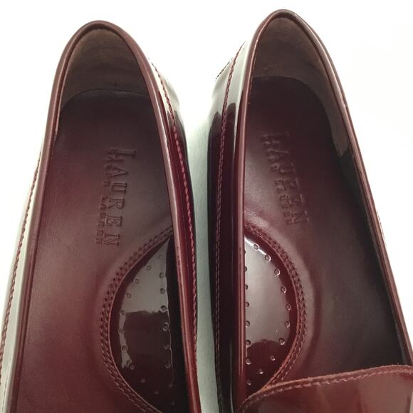 Lauren Ralph Lauren Women's Loafer Patent Leather Purple Flats Sz 10B - Picture 6 of 8